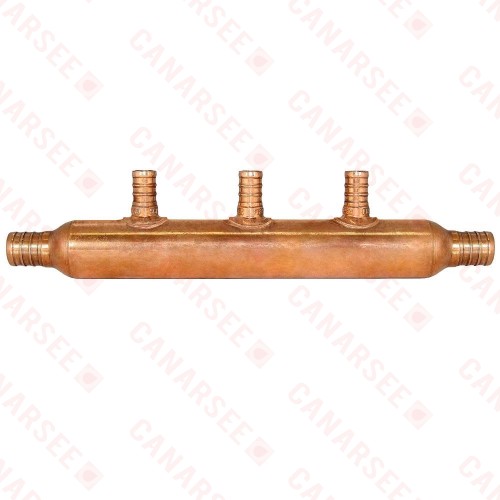 Sioux Chief 672X0399 3-Branch Manifold, 3/4" PEX x 1/2" PEX x Open