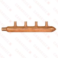 Sioux Chief 672X0490 4-Branch Manifold, 3/4" PEX x 1/2" PEX x Closed