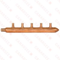Sioux Chief 672X0590 5-Branch Manifold, 3/4" PEX x 1/2" PEX x Closed
