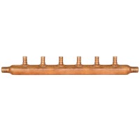 Sioux Chief 672X0699 6-Branch Manifold, 3/4" PEX x 1/2" PEX x Open