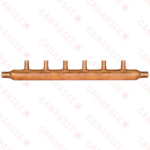 Sioux Chief 672X0699 6-Branch Manifold, 3/4" PEX x 1/2" PEX x Open