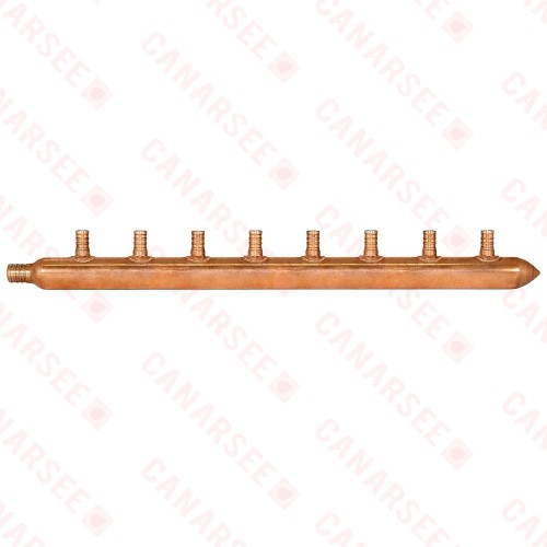Sioux Chief 672X0890 8-Branch Manifold, 3/4" PEX x 1/2" PEX x Closed
