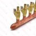 Sioux Chief 672XV0810 8-Branch Manifold, 1" Sweat x 1/2" PEX Valves x Closed (Right)