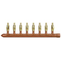 Sioux Chief 672XV0810L 8-Branch Manifold, Closed x 1/2" PEX Valves x 1" Sweat (Left)