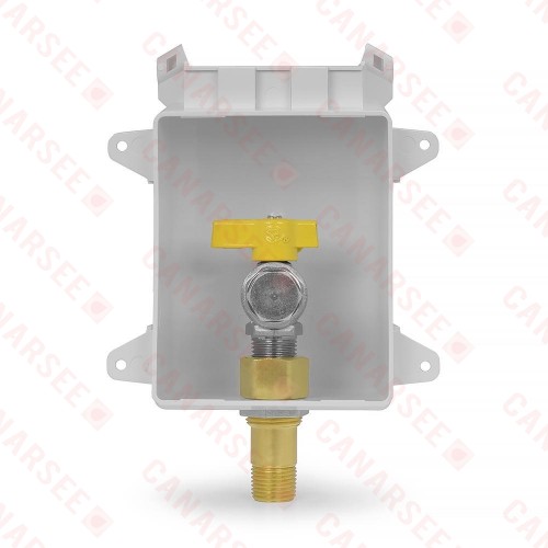 Sioux Chief 696-1021GF Gas Ox Box (Bagged) - 1/2" NPT Valve and Adapter for Iron Pipe