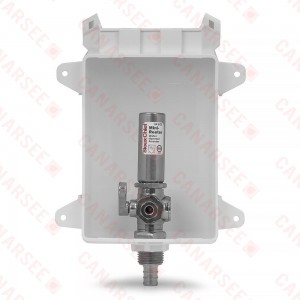 Sioux Chief 696-G1010XF Ox Box Ice Maker Outlet Box w/ Water Hammer Arrestor - 1/2" PEX Crimp Connection (Lead Free)