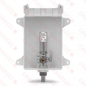 Sioux Chief 696-G1011XF Ox Box Toilet/Dishwasher Outlet Box w/ Mini-rester Water Hammer Arrester - 1/2" PEX Crimp Connection (Lead Free)