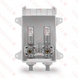 Sioux Chief 696-G2011XF Ox Box Lavatory Outlet Box w/ Water Hammer Arrestor - 1/2" PEX Crimp Connection (Lead Free)