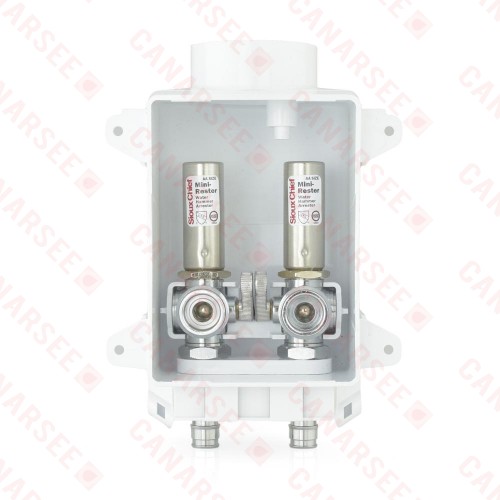 Ox Box ONE Washing Machine Outlet Box w/ Water Hammer Arrestors, 1/2” PEX-A, LF