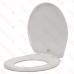Bemis 730SL (White) Hospitality Plastic Soft-Close Round Toilet Seat