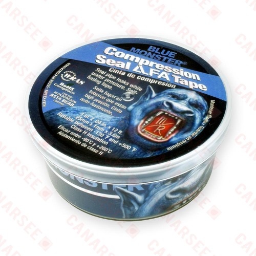 Blue Monster Self-Fusing Silicon Seal Tape, 1" x 12ft