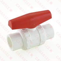 3/4" PVC Ball Valve, Solvent Weld, Sch. 40/80