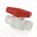 3/4" PVC Ball Valve, Solvent Weld, Sch. 40/80