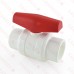 1-1/4" PVC Ball Valve, Solvent Weld, Sch. 40/80