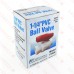 1-1/4" PVC Ball Valve, Solvent Weld, Sch. 40/80