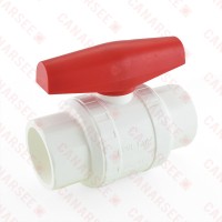 1-1/2" PVC Ball Valve, Solvent Weld, Sch. 40/80