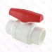 1-1/2" PVC Ball Valve, Solvent Weld, Sch. 40/80