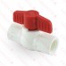 1/2” PVC Ball Valve, FPT Threaded, Sch. 40/80