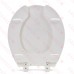 Bemis 7750TDG (White) Hospitality Plastic Round Toilet Seat w/ DuraGuard, Heavy-Duty