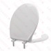 Bemis 7750TDG (White) Hospitality Plastic Round Toilet Seat w/ DuraGuard, Heavy-Duty