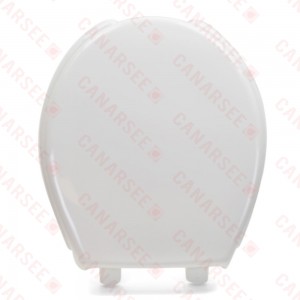 Bemis 7750TDG (White) Hospitality Plastic Round Toilet Seat w/ DuraGuard, Heavy-Duty