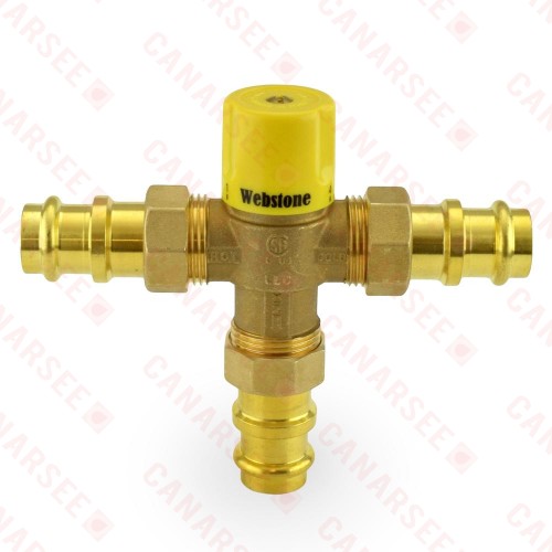 3/4” Union Press Mixing Valve, Lead-Free (95F – 131F)