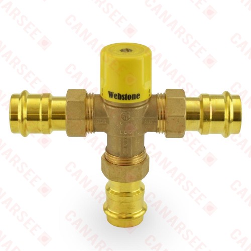 1” Union Press Mixing Valve, Lead-Free (95F – 131F)