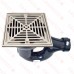 WeldOne 2" PVC Integral Trap Floor Drain w/ Square Stainless Steel Strainer & Rim