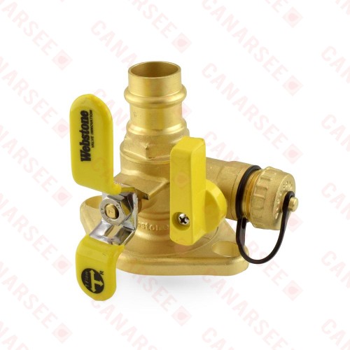 3/4" Press Isolator Flange Valve w/ Drain & Rotating Flange