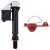 Korky QuietFill Universal Toilet Fill Valve & 2" Flapper Set