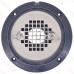 Round PVC Shower Pan Drain w/ Screw-on 19-Gauge St. Steel Strainer, 2" Hub x 3" Inside Fit (less test plug)