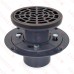 Round PVC Shower Tile/Pan Drain w/ Oil Rubbed Bronze Strainer, 2" Hub x 3" Inside Fit (less test plug)