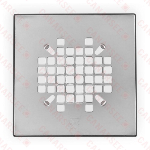 Round-To-Square Adapter for 821-T200(P) Drain w/ Snap-in St. Steel Strainer