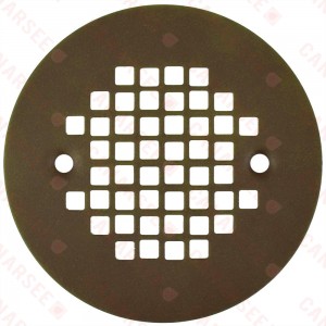 4-1/4" Oil Rubbed Bronze Screw-on Shower Drain Strainer w/ Screws