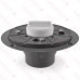 Square Tile-in PVC Shower Pan Drain w/ 5" x 5" St. Steel Tile Insert Grate, 2" Hub