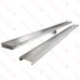 48" long, StreamLine Stainless Steel Linear Shower Pan Drain w/ Square Holes Strainer, 2" PVC Hub 48" long, StreamLine Stainless Steel Linear Shower Pan Drain w/ Square Holes Strainer, 2" PVC Hub