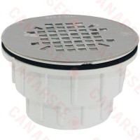 2” Hub PVC, Shower Module Drain w/ Snap-in Strainer