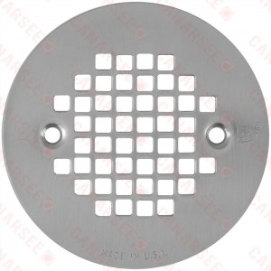 4-1/4" Satin Nickel Screw-on Shower Drain Strainer w/ Screws
