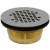 2" Hub, Brass Shower Module Drain (Slip-Fit) w/ Snap-in Strainer
