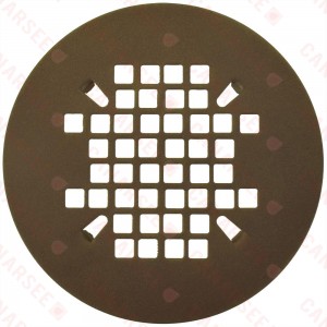 4-1/4" Oil Rubbed Bronze Snap-in Shower Drain Strainer
