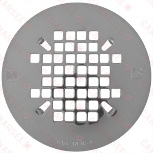 4-1/4" Polished Steel (Chrome) Snap-in Shower Drain Strainer