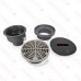 FinishLine Adjustable Floor Drain Complete Assembly, Round, St. Steel, 3" Cast Iron No-Hub