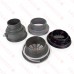 FinishLine Adjustable Floor Drain Complete Assembly, Round, St. Steel, 3" Cast Iron No-Hub