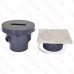 FinishLine Adjustable Cleanout Complete Assembly, Square, Stainless Steel, PVC 3" Hub x 4" Inside Fit