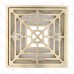 PVC Floor Drain w/ Square Nickel Bronze Strainer & Ring, 2" Hub x 3" Inside Fit