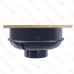QuadDrain Square Floor Drain w/ Nickel Bronze Strainer & Ring, PVC 2" Hub x 3" Inside Fit