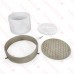 Basic Adjustable Cleanout Assembly, Round, Nickel-Bronze, PVC 6" Hub Basic Adjustable Cleanout Assembly, Round, Nickel-Bronze, PVC 6" Hub