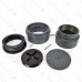 Basic Adjustable Cleanout Assembly, Round, Cast Iron, 4" Push-Fit Connection