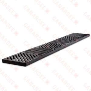 36" Heavy-Duty Ductile Iron FastTrack Diagonal-Slot Grate, ADA compliant & Heel-proof 36" Heavy-Duty Ductile Iron FastTrack Diagonal-Slot Grate, ADA compliant & Heel-proof