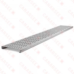 36" 304 Stainless Steel FastTrack Perforated Grate, ADA compliant & Heel-proof 36" 304 Stainless Steel FastTrack Perforated Grate, ADA compliant & Heel-proof